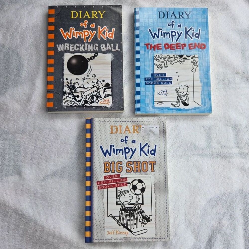 New 3 Diary of a Wimpy Kid Books